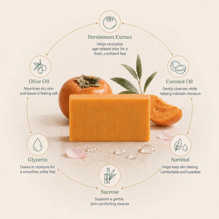 Kaori persimmon soap bar